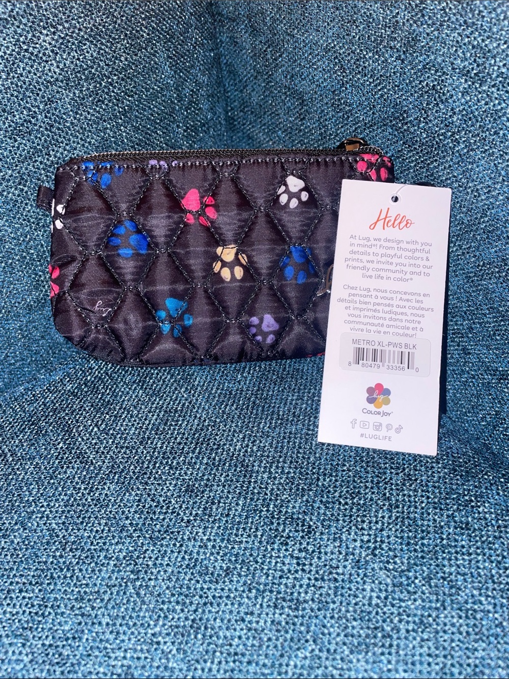 NWT- Lug Metro XL Paws Black